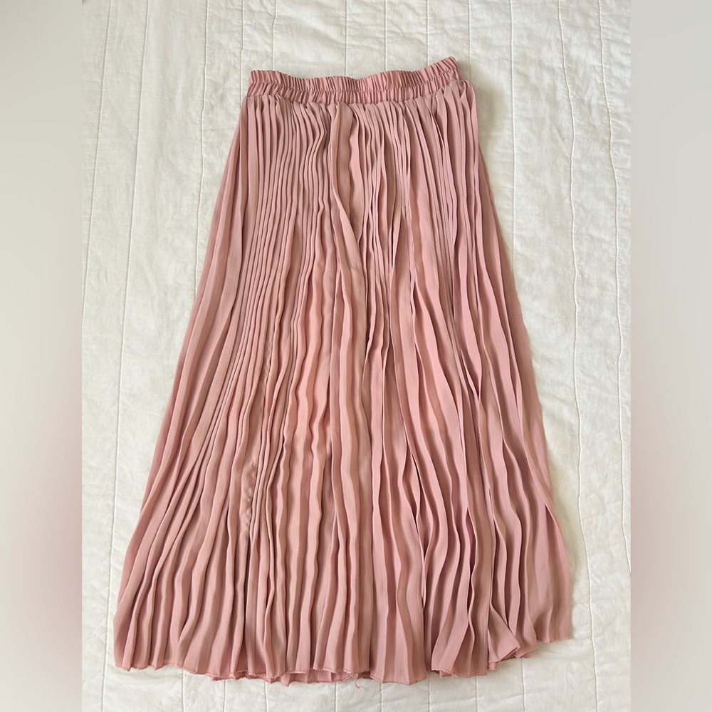 Light pink maxi skirt